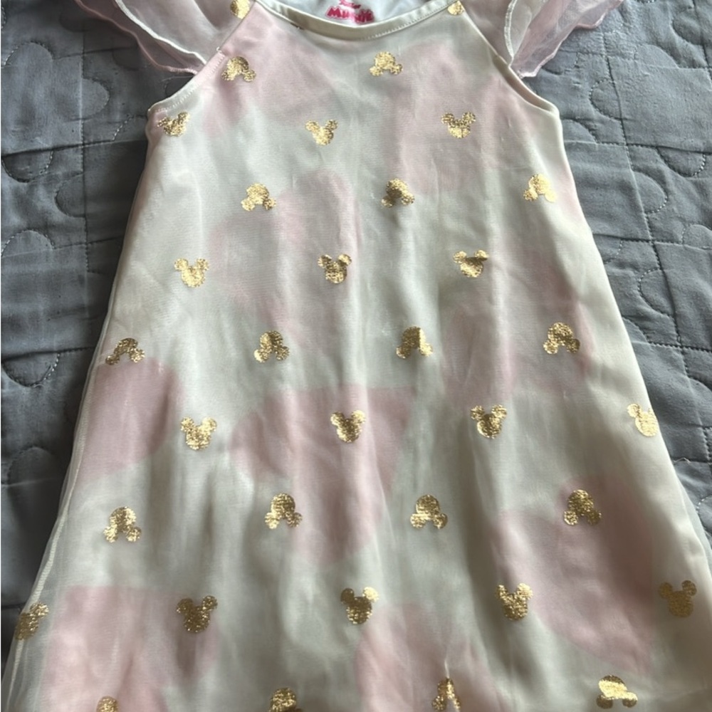 Disney Minnie Light Pink Dress with Cream Trim